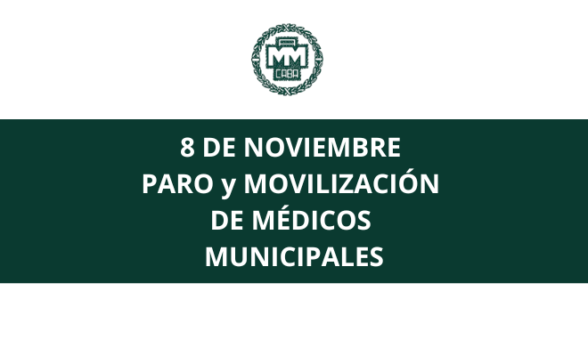  8 de noviembre. Paro y movilización