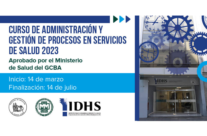  Curso de administración y gestión de procesos en servicios de la salud