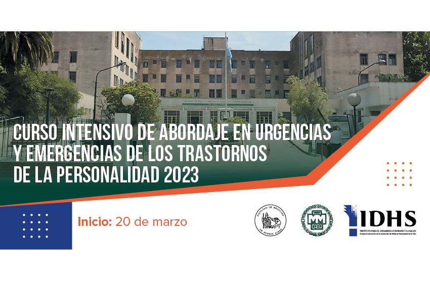  Curso intensivo de abordaje en urgencias y emergencias de los trastornos de la personalidad