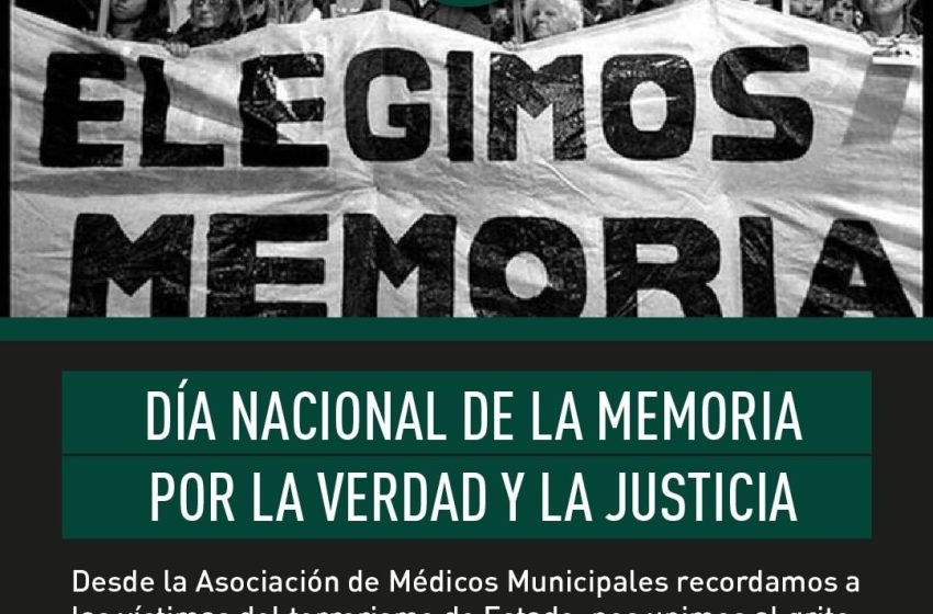  24 DE MARZO DÍA NACIONAL DE LA MEMORIA POR LA VERDAD Y LA JUSTICIA